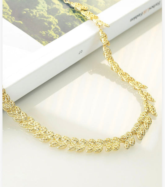 Russian Leaf Necklace